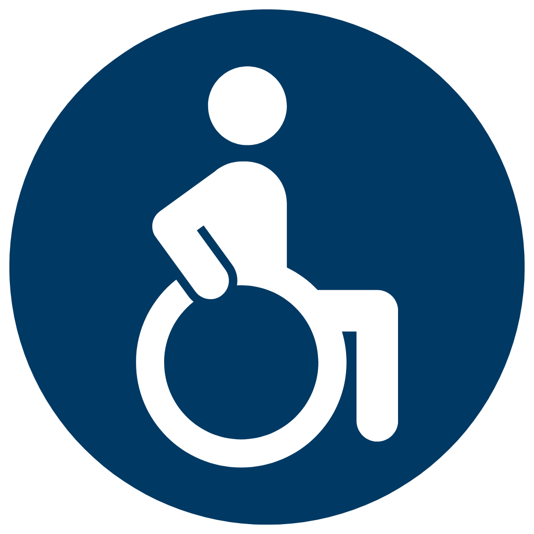 Wheelchair icon for Derbyshire Mobility's Posture and Mobility Workshop