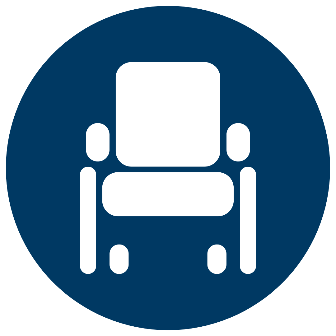 Seating icon for Derbyshire Mobility's Posture and Mobility Workshop